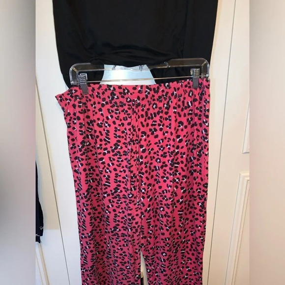 Stay Cool Pink/Black Pajama Jogger Set 3X‎ - Picture 3 of 6